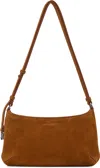Palm Angels Tan Suede Giorgina Bag In Sand
