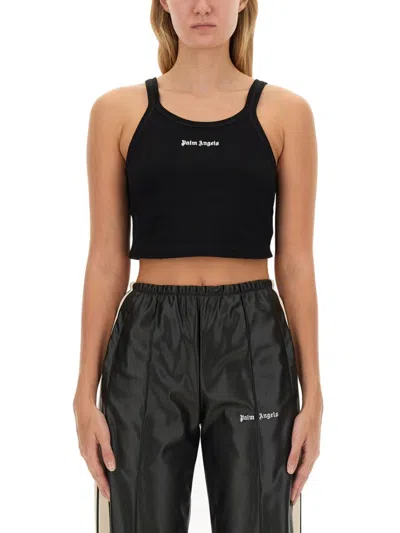 Palm Angels Tank Top In Black