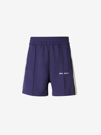Palm Angels Classic Logo Track Shorts Navy Blue  Off