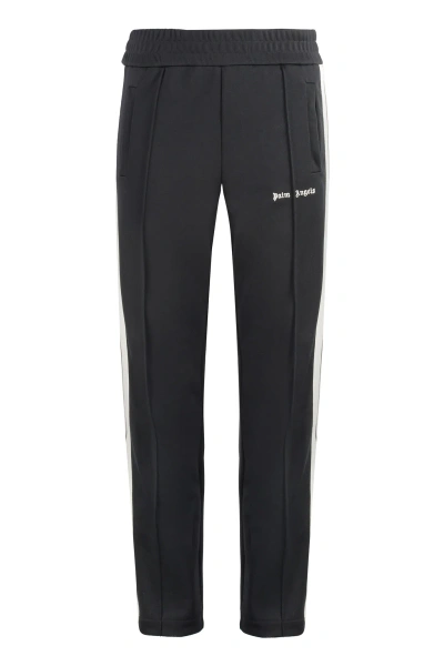 Palm Angels Technical Fabric Trousers In Black