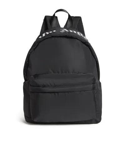 Palm Angels Kids' Technical Logo Backpack In Black