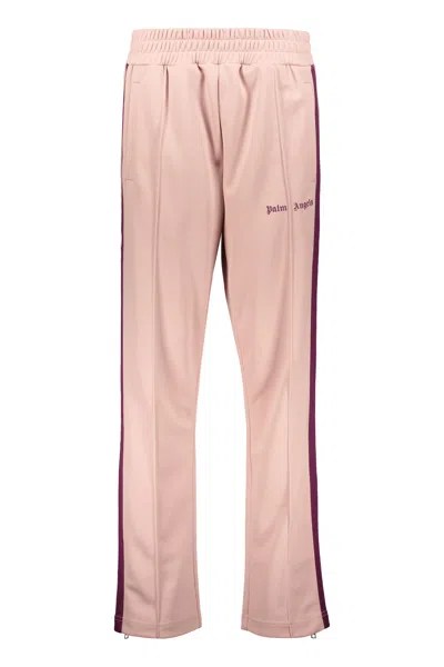 Palm Angels Techno Fabric Track Trousers In Mauve