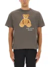 Palm Angels Teddy Bear Graphic Relaxed Fit T-shirt In Brown