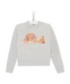Palm Angels Teddy Bear-print Cotton Sweatshirt In White