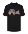 Palm Angels Broken Bear Graphic T-shirt In Black