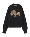 Palm Angels Teddy Bear-print Sweatshirt In Black