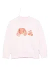 Palm Angels Teddy Bear-print Sweatshirt In Neutral