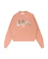 Palm Angels Teddy-bear Print Sweatshirt In Pink