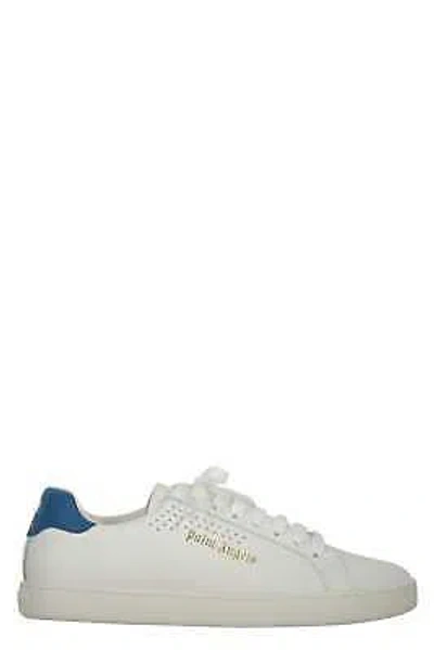 Pre-owned Palm Angels Tennis Leather Sneakers In White