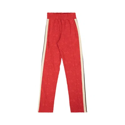 Pre-owned Palm Angels Terry Logo Track Pants 'red' | Men's Size Xxs