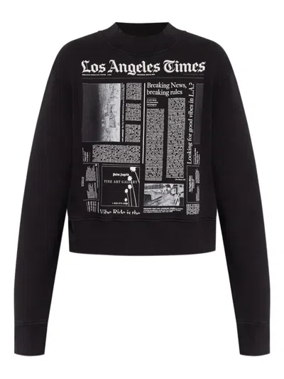 PALM ANGELS TEXT-PRINT SWEATSHIRT