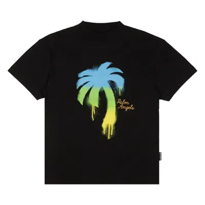 Pre-owned Palm Angels The Palm Classic Tee 'black/green'