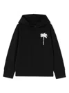 Palm Angels Black Sweatshirt For Boy With Logo In Black Off