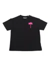 Palm Angels The Palm Regular T-shirt S/s Black Fuchs In Black