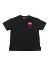 Palm Angels The Palm Regular T-shirt S/s Black Fuchs In Black