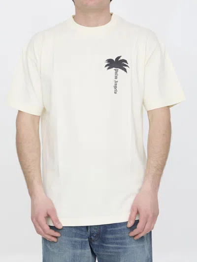 Palm Angels The Palm T-shirt In Cream