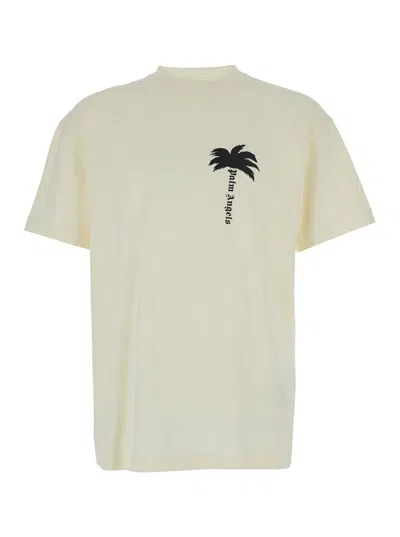 PALM ANGELS THE PALM TEE OFF WHITE BLACK