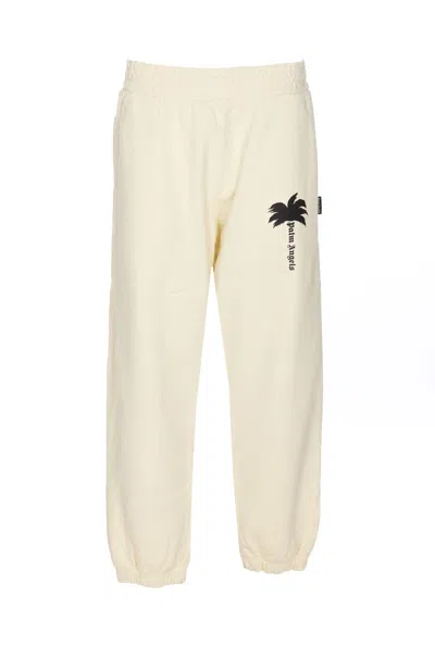 Palm Angels The Palm Track Trousers In Off White