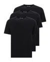 Palm Angels Three Pack Of Crewneck T-shirts In Black
