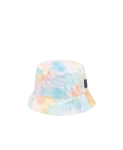 Palm Angels Tie-dye Bucket Hat In Blue