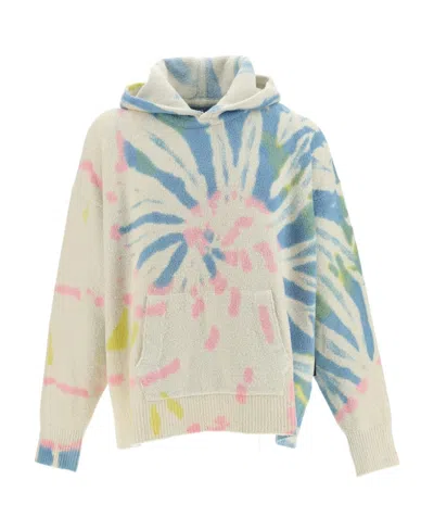 Palm Angels Tie-dye-print Hoodie In Multicolor