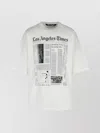 Palm Angels Oversized Newspaper Print T-shirt With Contrasting Graphic