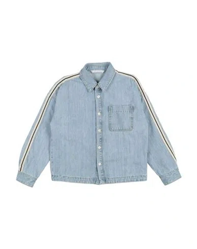 Palm Angels Babies'  Toddler Boy Denim Shirt Blue Size 4 Cotton, Polyester