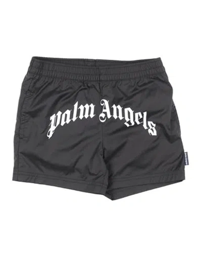 Palm Angels Babies'  Toddler Boy Swim Trunks Black Size 6 Polyester In Blue