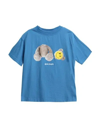 Palm Angels Babies'  Toddler Boy T-shirt Azure Size 4 Cotton In Blue