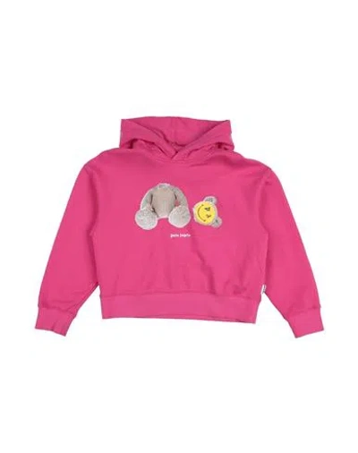 Palm Angels Babies'  Toddler Girl Sweatshirt Fuchsia Size 4 Cotton, Elastane In Pink