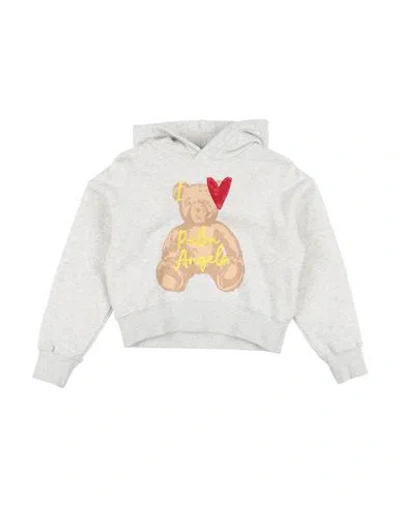 Palm Angels Babies'  Toddler Girl Sweatshirt Light Grey Size 4 Cotton, Elastane, Polyester In Multi