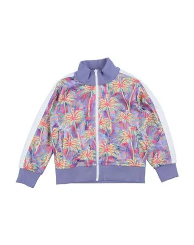 Palm Angels Babies'  Toddler Girl Sweatshirt Lilac Size 4 Polyester, Cotton In Purple