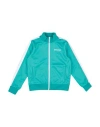 Palm Angels Babies'  Toddler Girl Sweatshirt Turquoise Size 4 Polyester, Cotton, Elastane In Blue