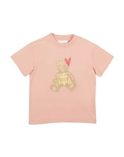 Palm Angels Babies'  Toddler Girl T-shirt Salmon Pink Size 6 Cotton