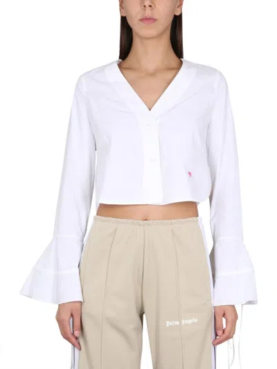 Palm Angels Shirts In White