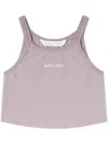 Palm Angels Top In Lilac/off White