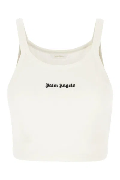 Palm Angels Off-white Logo Tank Top