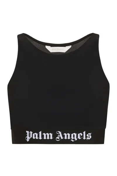 PALM ANGELS PALM ANGELS TECHNICAL FABRIC CROP TOP