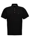 Palm Angels Polo Shirt 'classic' Short Sleeves In Black