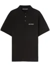 Palm Angels Classic Logo Embroidered Polo In Black