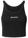 PALM ANGELS PALM ANGELS BLACK COTTON TANK TOP