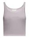 Palm Angels Classic Logo Cotton Tank Top In Multicolor