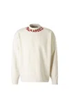 Palm Angels Seasonal Logo Hoodie In Neutral