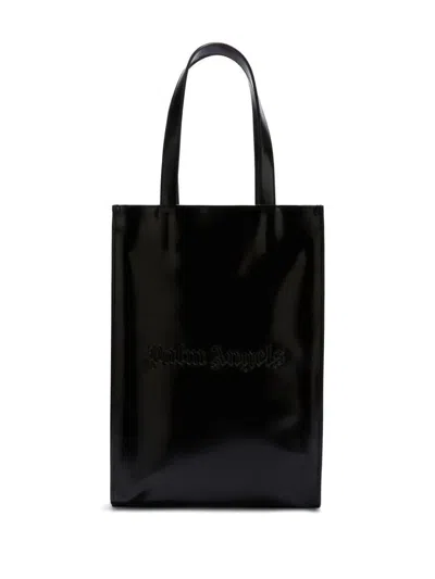 Palm Angels Tote Bag With Logo In Black
