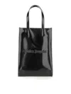 Palm Angels Shiny Classic Logo Tote Bag In Black