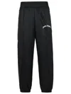 Palm Angels Track' Black Polyamide Pants Men In Black