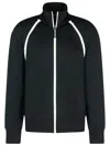 Palm Angels Track' Black Polyester Blend Jacket In Black
