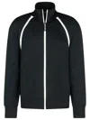 Palm Angels Track' Black Polyester Blend Jacket In Black
