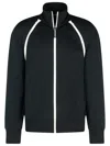 Palm Angels Track' Black Polyester Blend Jacket In Black