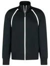 Palm Angels Track' Black Polyester Blend Jacket In Black
